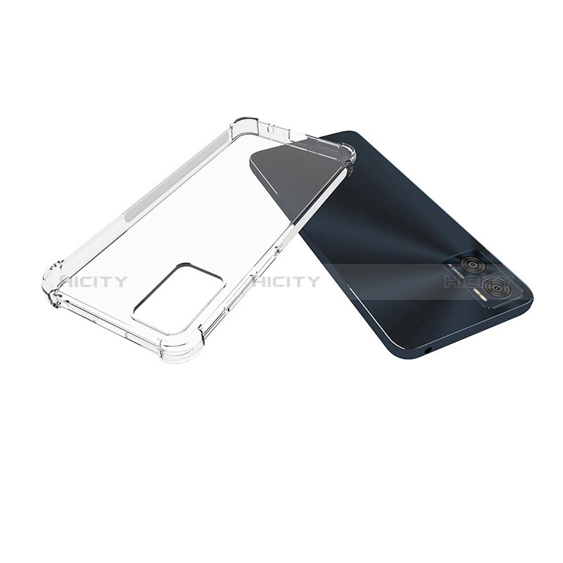 Silikon Hülle Handyhülle Ultradünn Tasche Durchsichtig Transparent für Motorola Moto E22 Klar