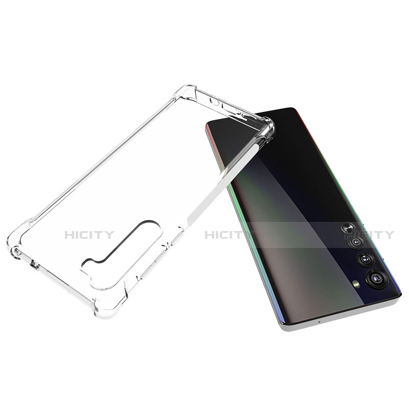 Silikon Hülle Handyhülle Ultradünn Tasche Durchsichtig Transparent für Motorola Moto Edge Klar