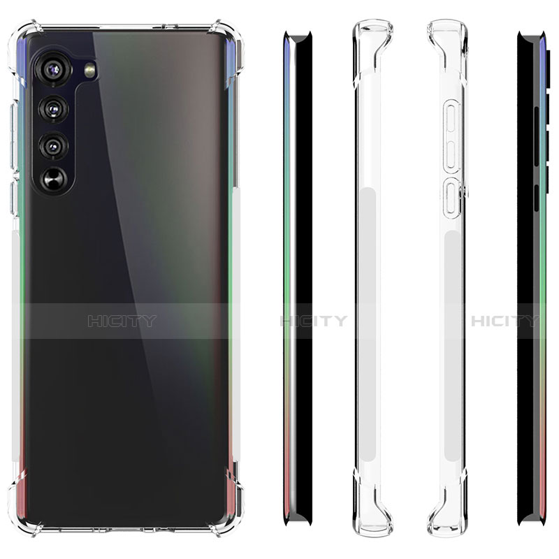 Silikon Hülle Handyhülle Ultradünn Tasche Durchsichtig Transparent für Motorola Moto Edge Klar