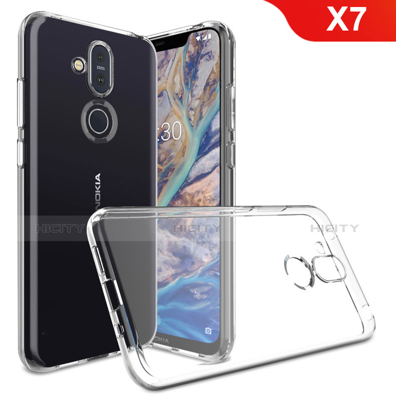 Silikon Hülle Handyhülle Ultradünn Tasche Durchsichtig Transparent für Nokia X7 Klar