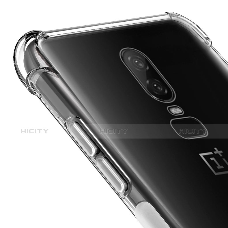 Silikon Hülle Handyhülle Ultradünn Tasche Durchsichtig Transparent für OnePlus 6 Klar