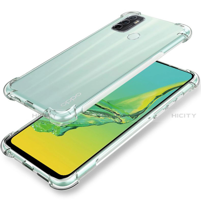 Silikon Hülle Handyhülle Ultradünn Tasche Durchsichtig Transparent für Oppo A32 Klar