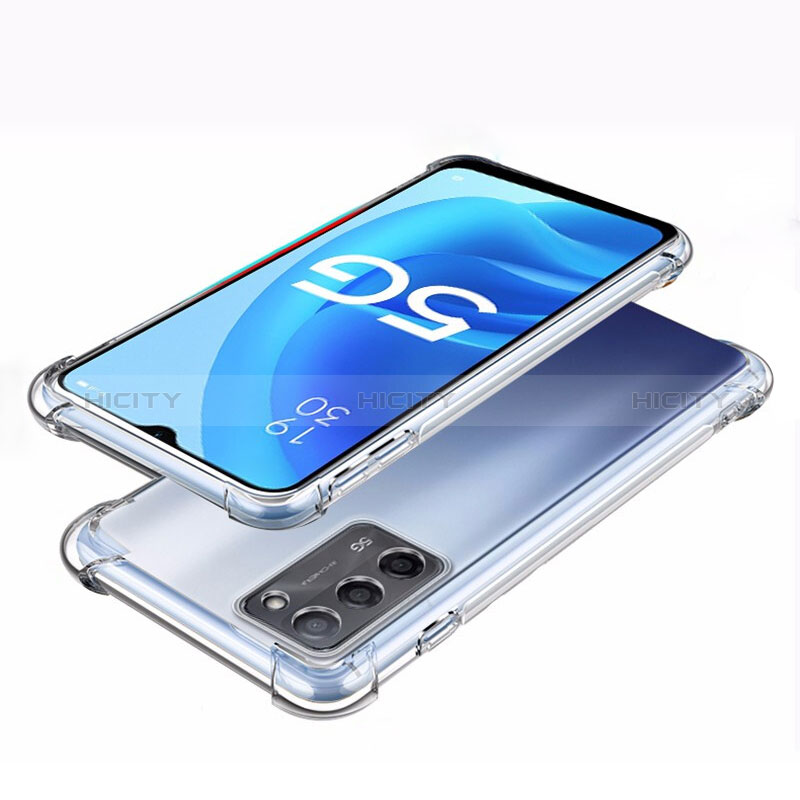 Silikon Hülle Handyhülle Ultradünn Tasche Durchsichtig Transparent für Oppo A56 5G Klar