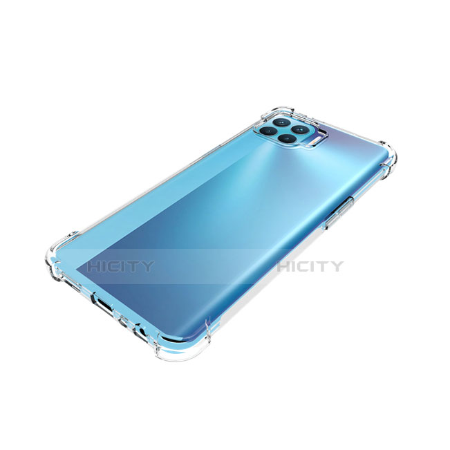 Silikon Hülle Handyhülle Ultradünn Tasche Durchsichtig Transparent für Oppo F17 Pro Klar groß