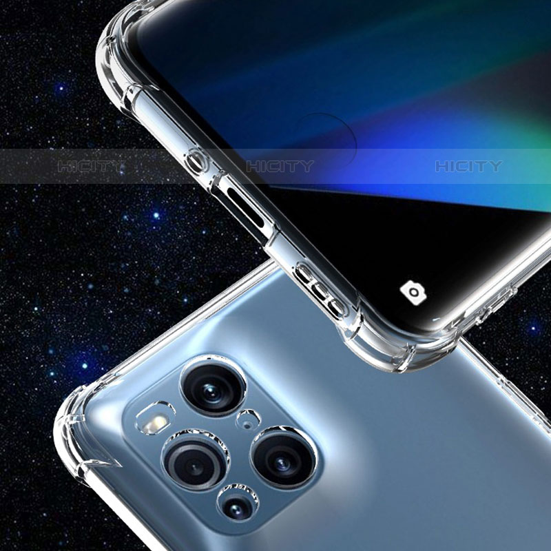 Silikon Hülle Handyhülle Ultradünn Tasche Durchsichtig Transparent für Oppo Find X3 Pro 5G Klar