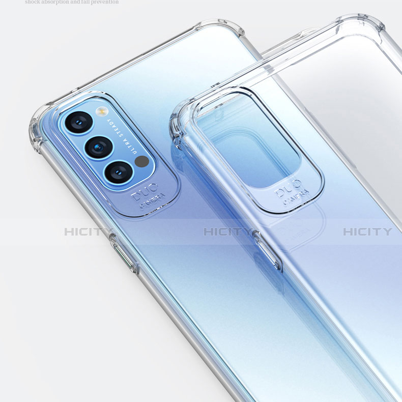 Silikon Hülle Handyhülle Ultradünn Tasche Durchsichtig Transparent für Oppo Reno4 Pro 5G Klar