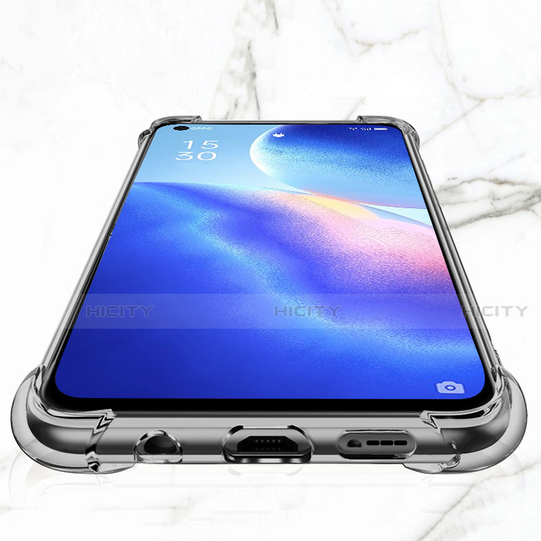 Silikon Hülle Handyhülle Ultradünn Tasche Durchsichtig Transparent für Oppo Reno5 5G Klar