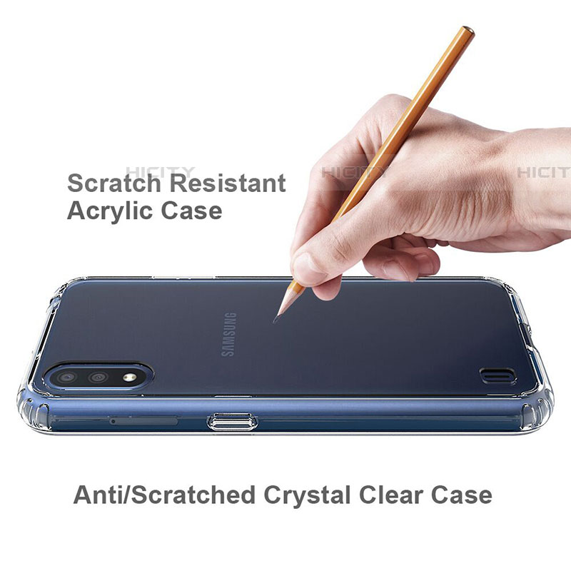 Silikon Hülle Handyhülle Ultradünn Tasche Durchsichtig Transparent für Samsung Galaxy A01 SM-A015 Klar