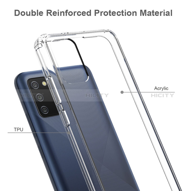 Silikon Hülle Handyhülle Ultradünn Tasche Durchsichtig Transparent für Samsung Galaxy A02s Klar