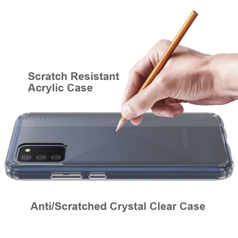 Silikon Hülle Handyhülle Ultradünn Tasche Durchsichtig Transparent für Samsung Galaxy A02s Klar