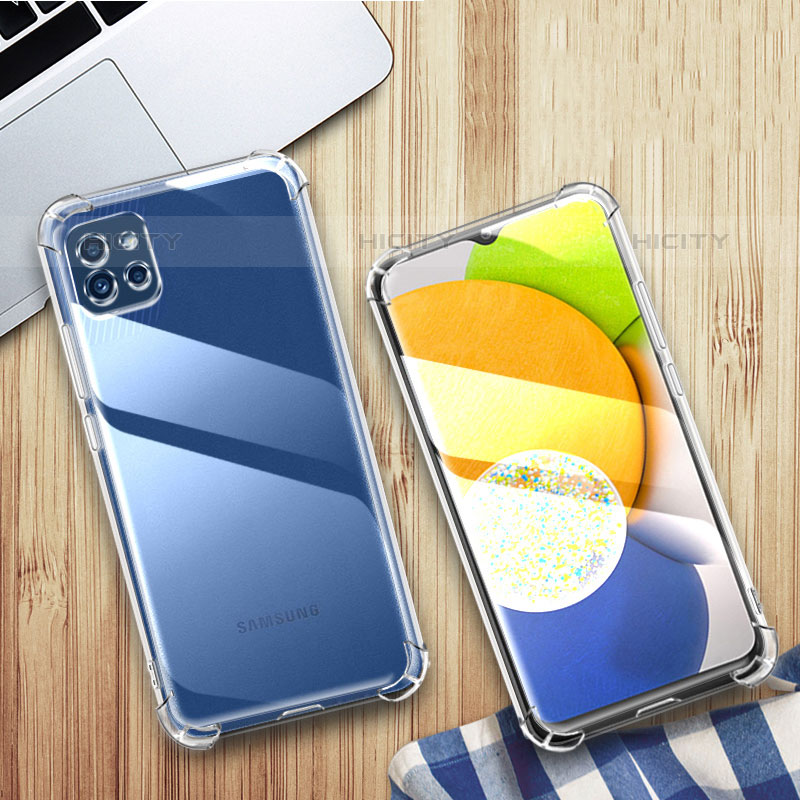 Silikon Hülle Handyhülle Ultradünn Tasche Durchsichtig Transparent für Samsung Galaxy A03 Klar