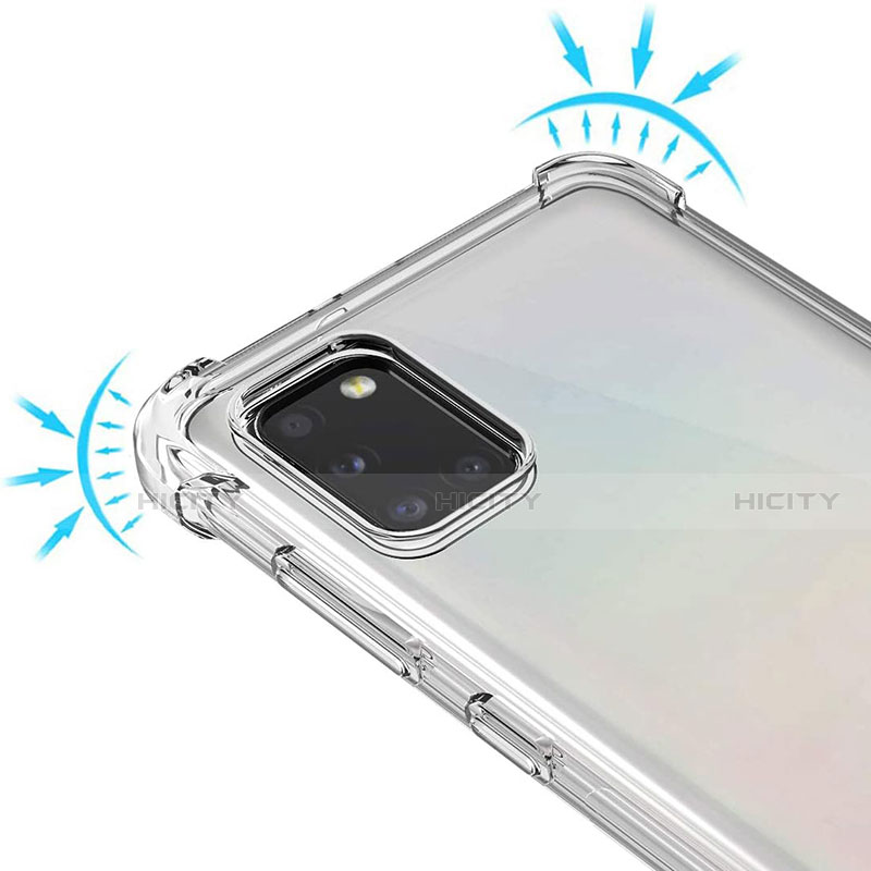 Silikon Hülle Handyhülle Ultradünn Tasche Durchsichtig Transparent für Samsung Galaxy A31 Klar groß