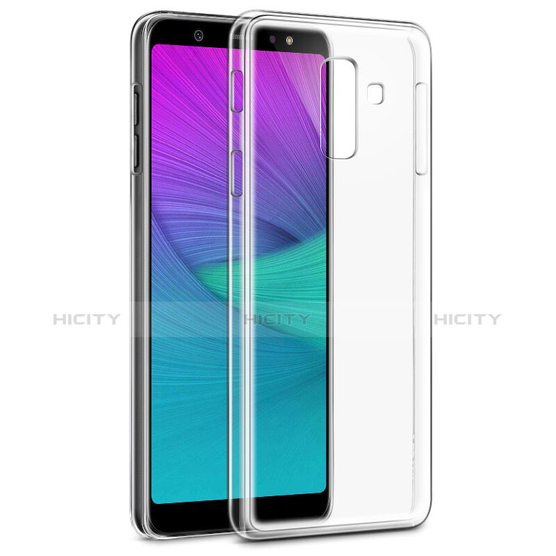 Silikon Hülle Handyhülle Ultradünn Tasche Durchsichtig Transparent für Samsung Galaxy A6 Plus Klar