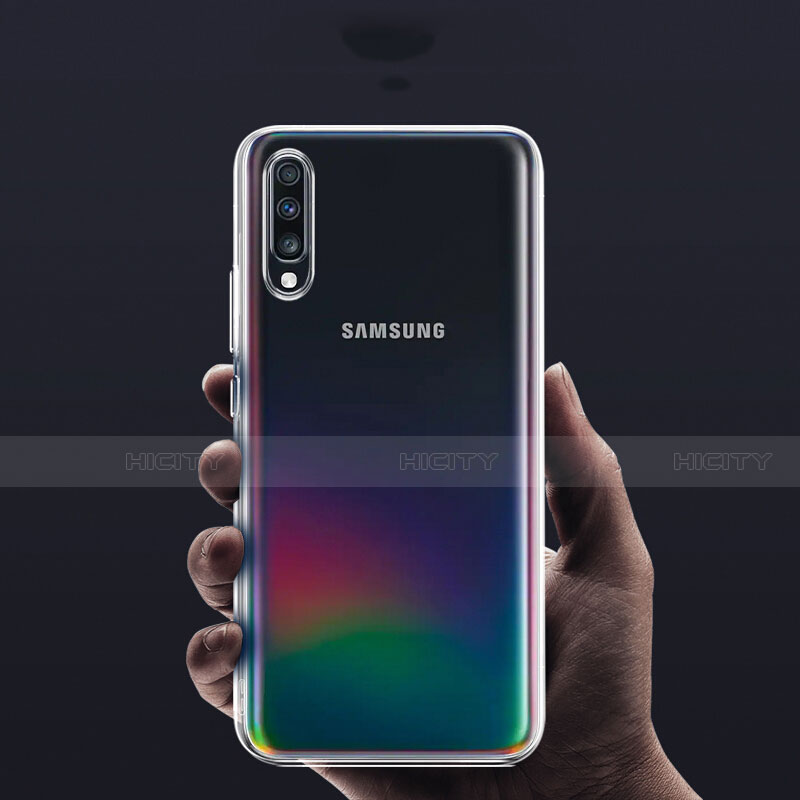 Silikon Hülle Handyhülle Ultradünn Tasche Durchsichtig Transparent für Samsung Galaxy A70 Klar