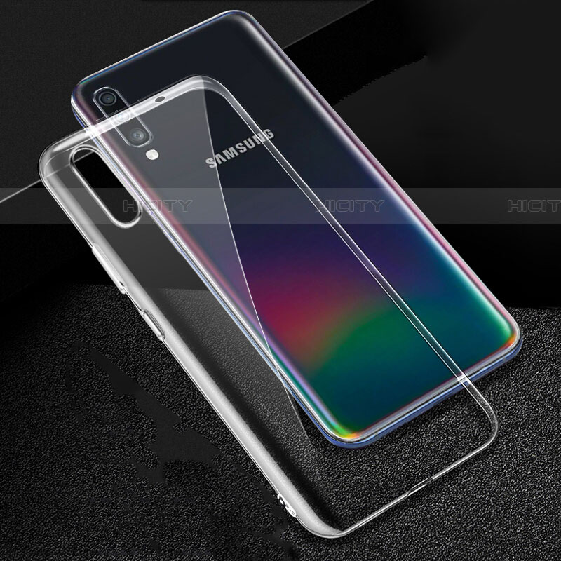 Silikon Hülle Handyhülle Ultradünn Tasche Durchsichtig Transparent für Samsung Galaxy A70S Klar