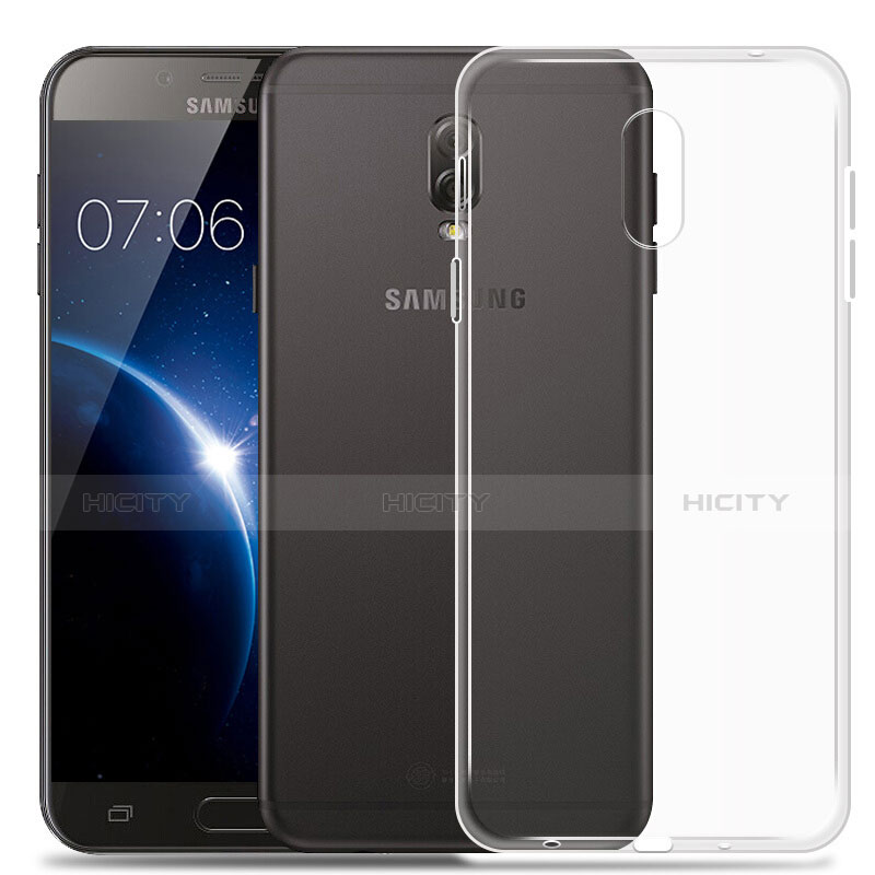 Silikon Hülle Handyhülle Ultradünn Tasche Durchsichtig Transparent für Samsung Galaxy J7 Plus Klar