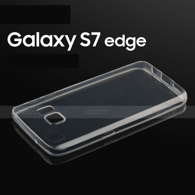 Silikon Hülle Handyhülle Ultradünn Tasche Durchsichtig Transparent für Samsung Galaxy S7 Edge G935F Klar