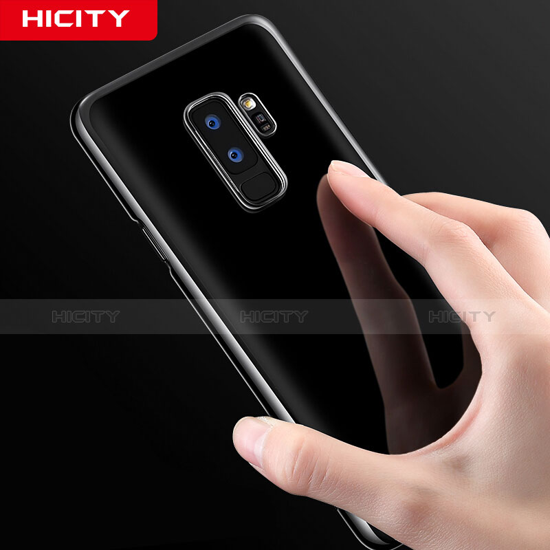 Silikon Hülle Handyhülle Ultradünn Tasche Durchsichtig Transparent für Samsung Galaxy S9 Plus Schwarz