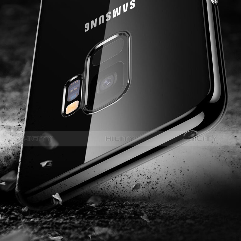 Silikon Hülle Handyhülle Ultradünn Tasche Durchsichtig Transparent für Samsung Galaxy S9 Schwarz