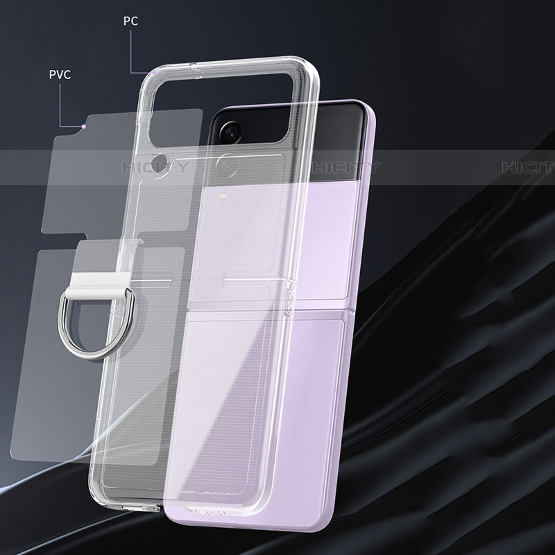 Silikon Hülle Handyhülle Ultradünn Tasche Durchsichtig Transparent für Samsung Galaxy Z Flip4 5G Klar