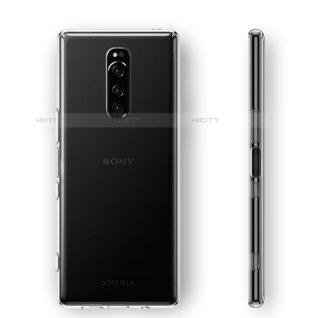 Silikon Hülle Handyhülle Ultradünn Tasche Durchsichtig Transparent für Sony Xperia 1 Klar