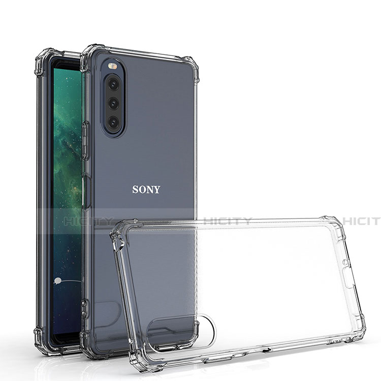 Silikon Hülle Handyhülle Ultradünn Tasche Durchsichtig Transparent für Sony Xperia 10 II Klar Plus