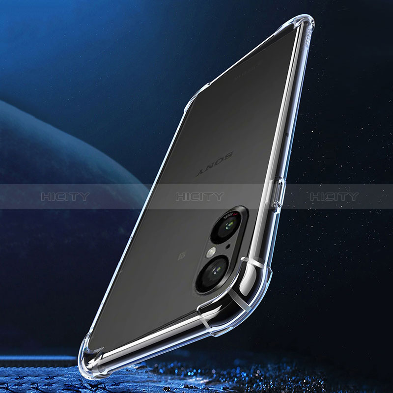 Silikon Hülle Handyhülle Ultradünn Tasche Durchsichtig Transparent für Sony Xperia 5 V Klar groß