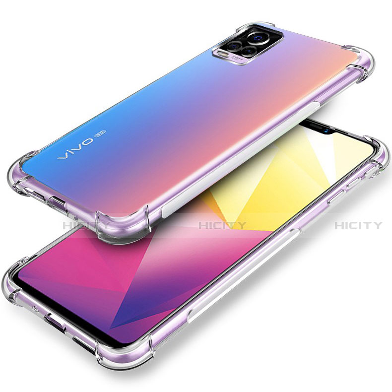 Silikon Hülle Handyhülle Ultradünn Tasche Durchsichtig Transparent für Vivo V20 Pro 5G Klar Plus