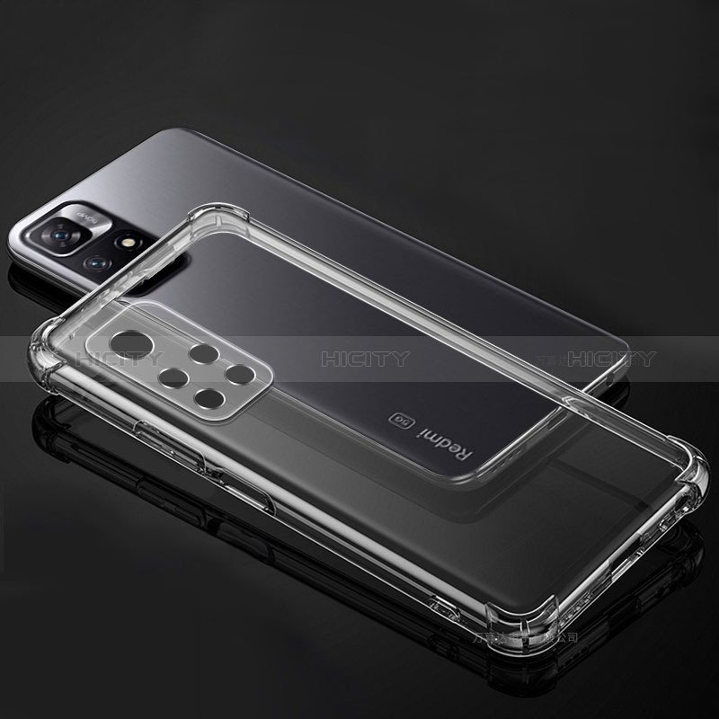 Silikon Hülle Handyhülle Ultradünn Tasche Durchsichtig Transparent für Xiaomi Redmi Note 11 5G Klar groß