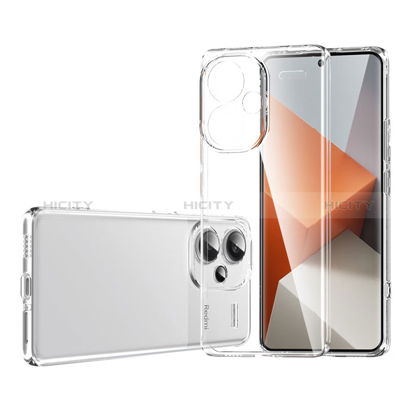 Silikon Hülle Handyhülle Ultradünn Tasche Durchsichtig Transparent für Xiaomi Redmi Note 13 Pro+ Plus 5G Klar groß