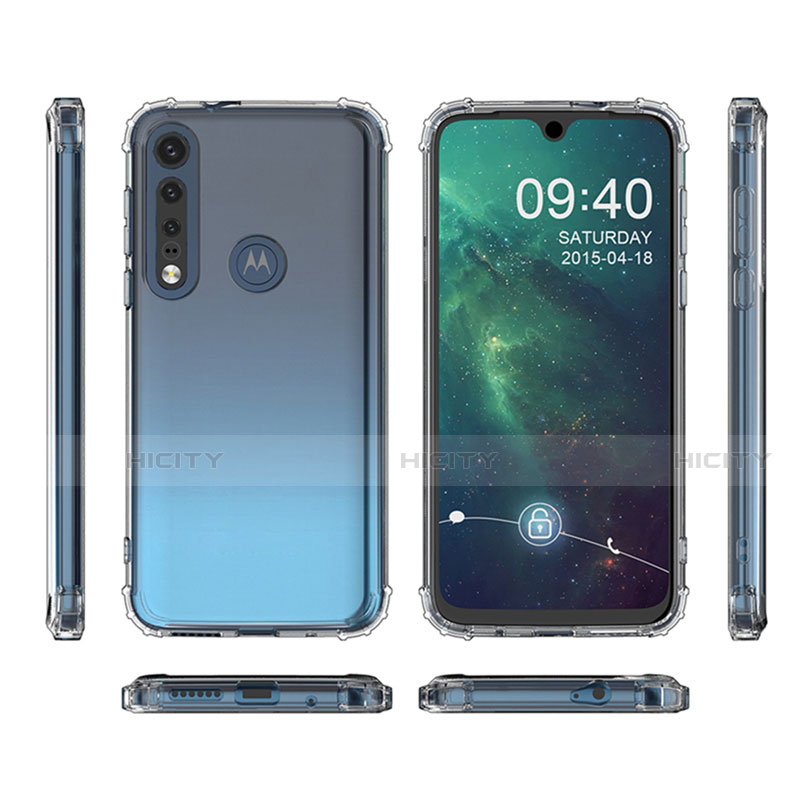 Silikon Hülle Handyhülle Ultradünn Tasche Durchsichtig Transparent G01 für Motorola Moto G8 Plus Klar