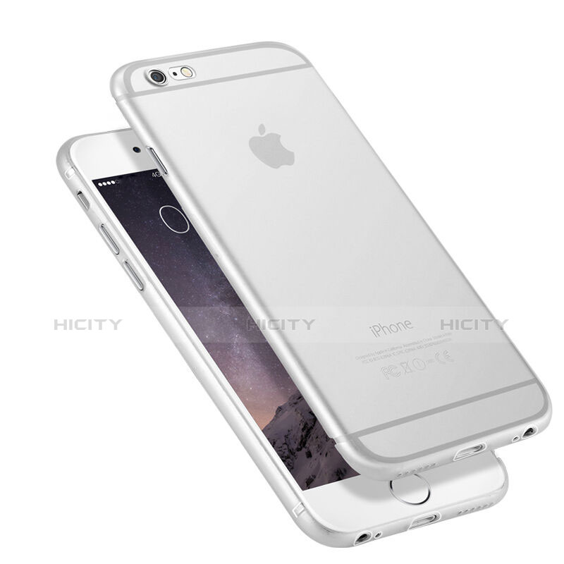 Silikon Hülle Handyhülle Ultradünn Tasche Durchsichtig Transparent Matt für Apple iPhone 6S Plus Weiß