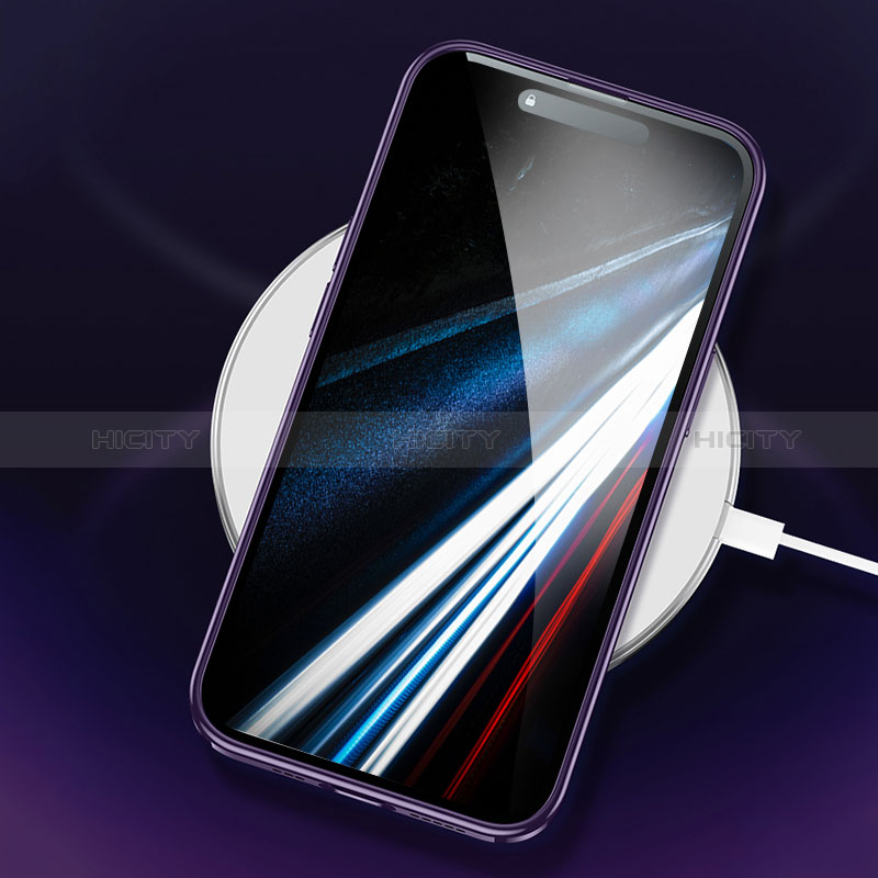 Silikon Hülle Handyhülle Ultradünn Tasche mit Mag-Safe Magnetic Magnetisch Durchsichtig Transparent LD2 für Apple iPhone 15 Pro groß