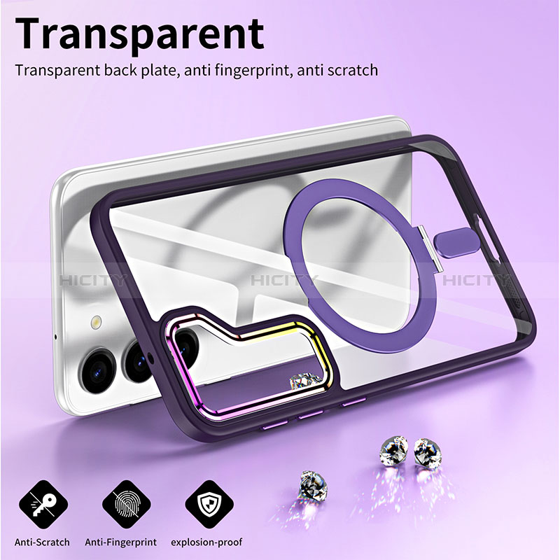 Silikon Hülle Handyhülle Ultradünn Tasche mit Mag-Safe Magnetic Magnetisch Durchsichtig Transparent SD1 für Samsung Galaxy S21 5G