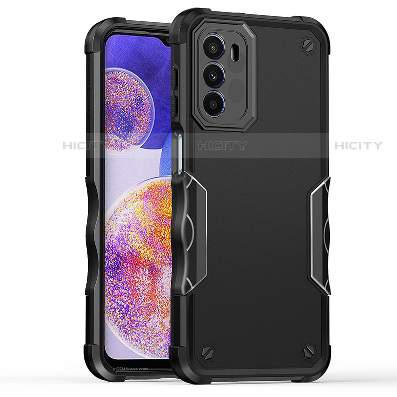 Silikon Hülle Handyhülle und Kunststoff Schutzhülle Hartschalen Tasche für Motorola Moto G71s 5G Schwarz