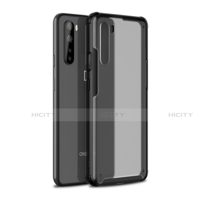 Silikon Hülle Handyhülle und Kunststoff Schutzhülle Hartschalen Tasche für OnePlus Nord Schwarz