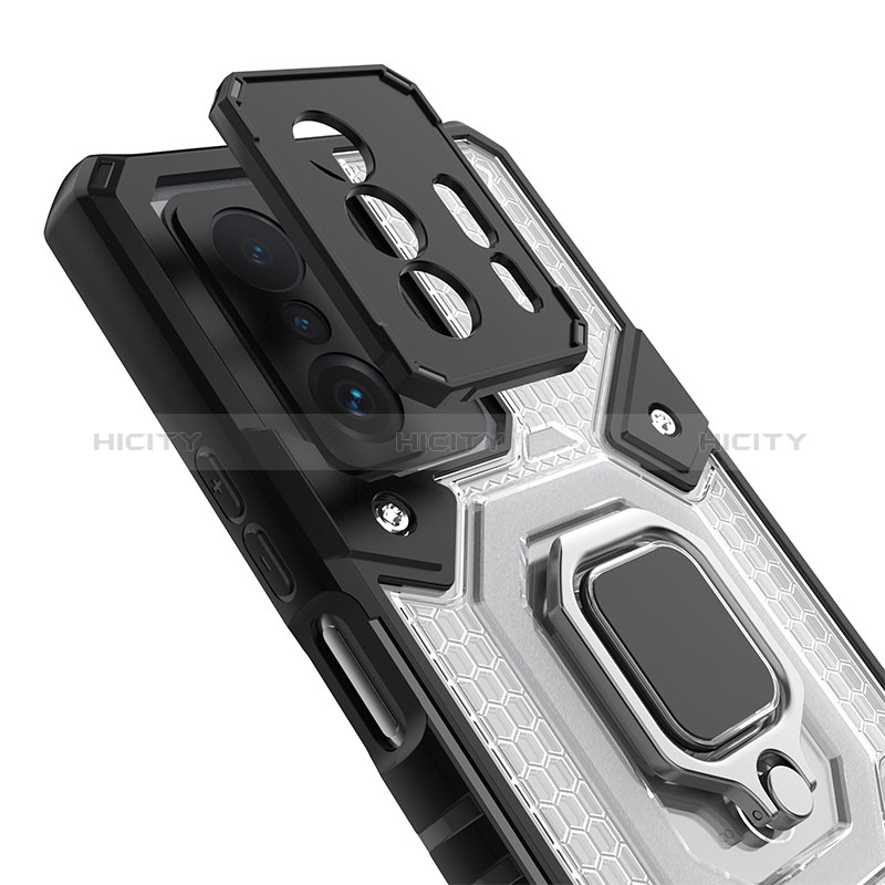 Silikon Hülle Handyhülle und Kunststoff Schutzhülle Hartschalen Tasche mit Magnetisch Fingerring Ständer KC3 für Xiaomi Mi 11T 5G