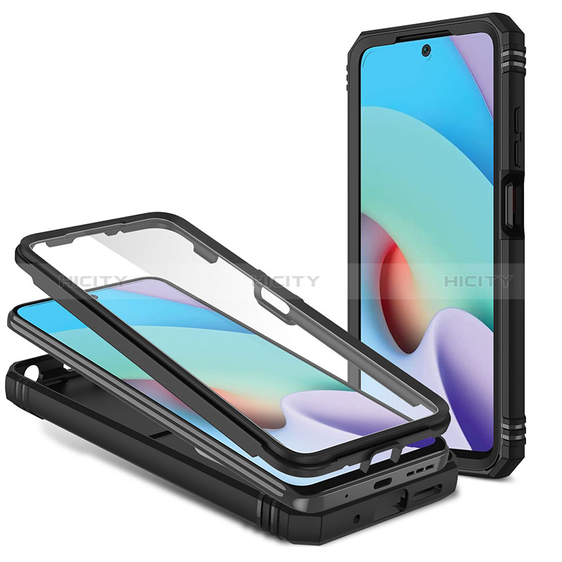 Silikon Hülle Handyhülle und Kunststoff Schutzhülle Hartschalen Tasche mit Magnetisch Fingerring Ständer MQ5 für Xiaomi Redmi Note 11 4G (2021)