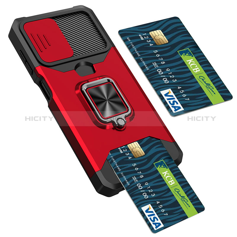 Silikon Hülle Handyhülle und Kunststoff Schutzhülle Hartschalen Tasche mit Magnetisch Fingerring Ständer QW3 für Samsung Galaxy A04s