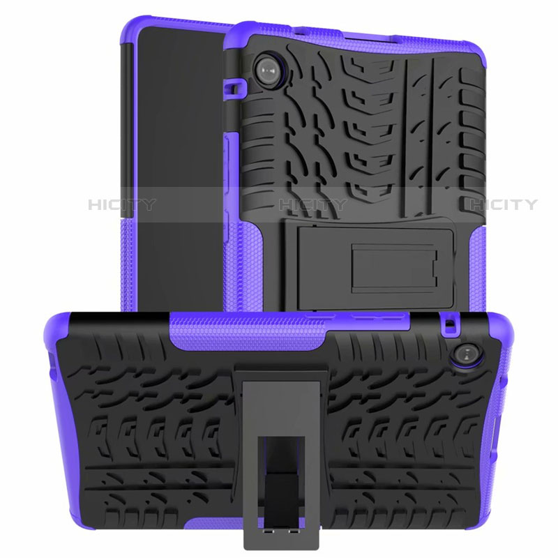Silikon Hülle Handyhülle und Kunststoff Schutzhülle Hartschalen Tasche mit Ständer für Huawei MatePad T 8