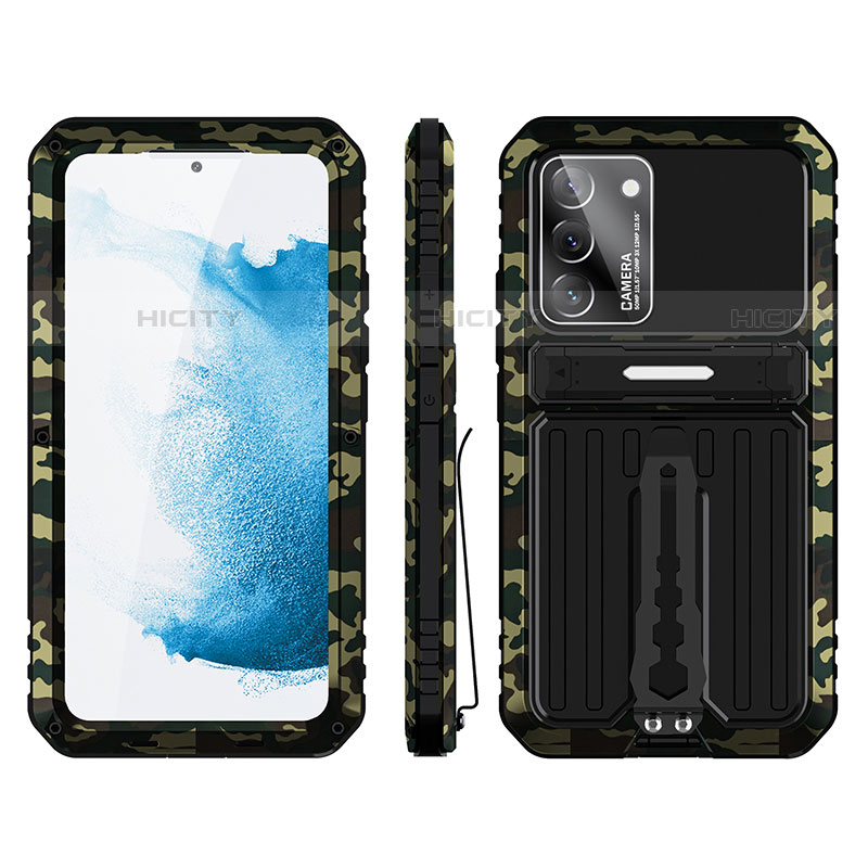 Silikon Hülle Handyhülle und Kunststoff Schutzhülle Hartschalen Tasche mit Ständer für Samsung Galaxy S23 Plus 5G