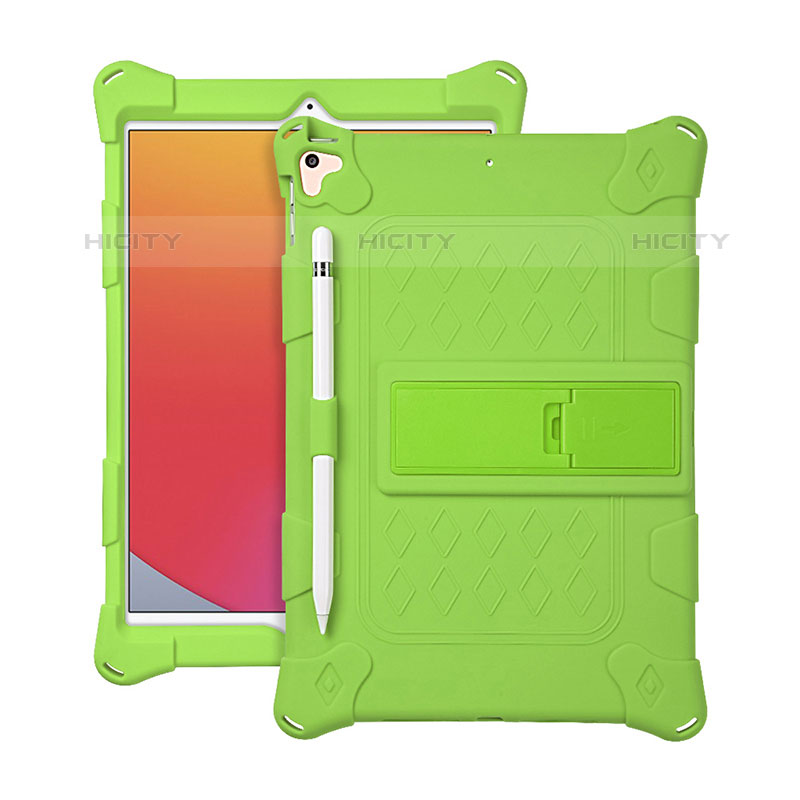 Silikon Hülle Handyhülle und Kunststoff Schutzhülle Hartschalen Tasche mit Ständer H01 für Apple iPad 10.2 (2020)