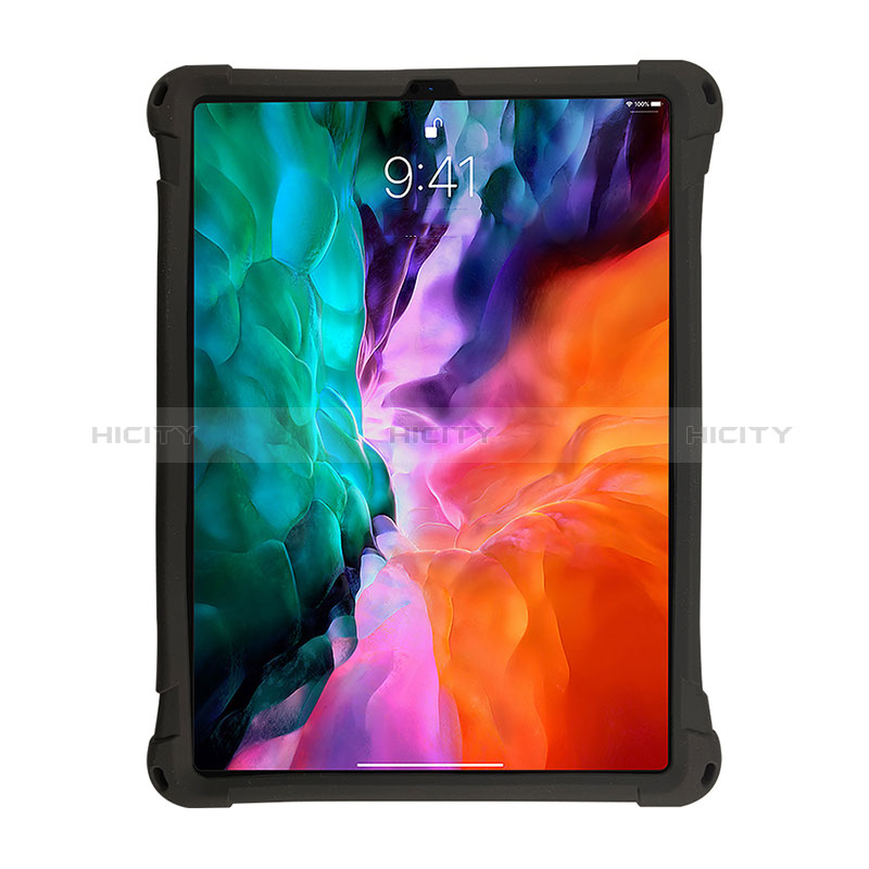 Silikon Hülle Handyhülle und Kunststoff Schutzhülle Hartschalen Tasche mit Ständer H01 für Apple iPad Pro 11 (2020)