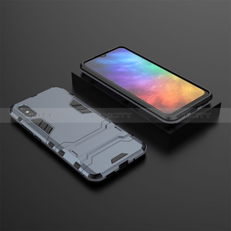 Silikon Hülle Handyhülle und Kunststoff Schutzhülle Hartschalen Tasche mit Ständer KC1 für Xiaomi Redmi 9i