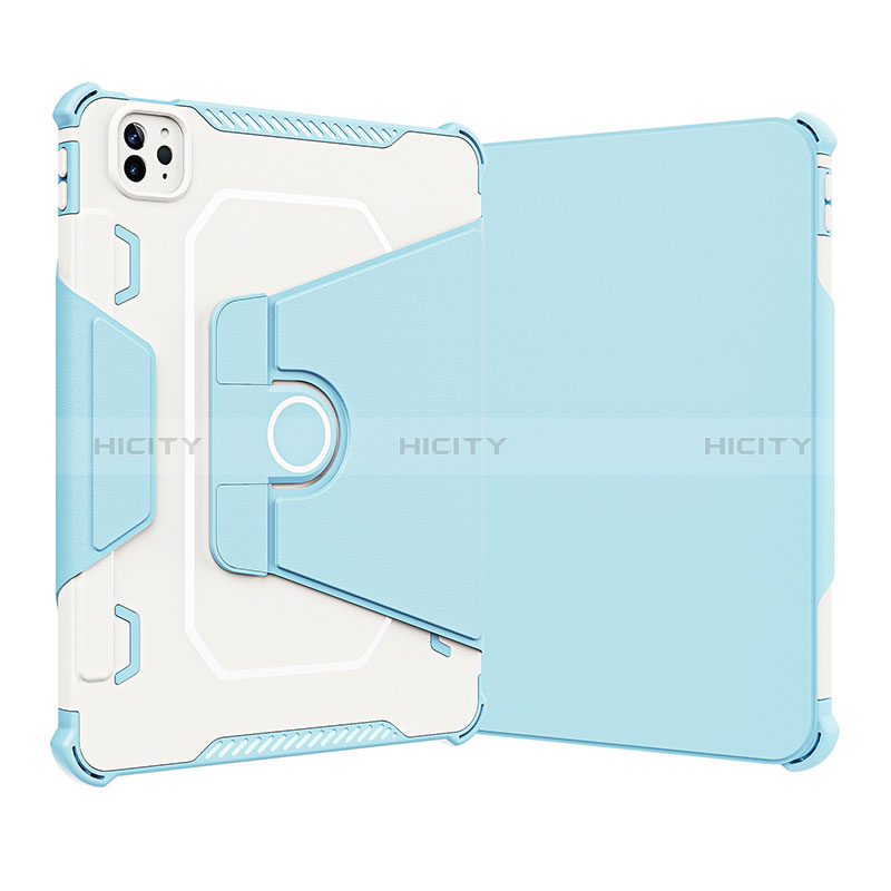 Silikon Hülle Handyhülle und Kunststoff Schutzhülle Hartschalen Tasche mit Ständer L05 für Apple iPad Pro 11 (2022) groß