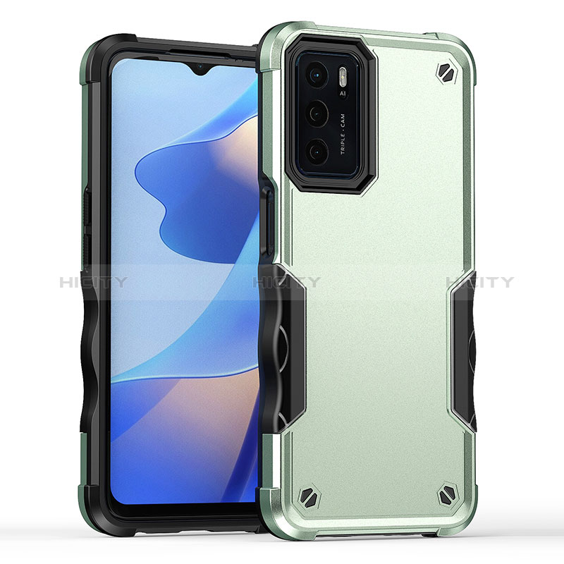 Silikon Hülle Handyhülle und Kunststoff Schutzhülle Hartschalen Tasche QW1 für Oppo A16 groß