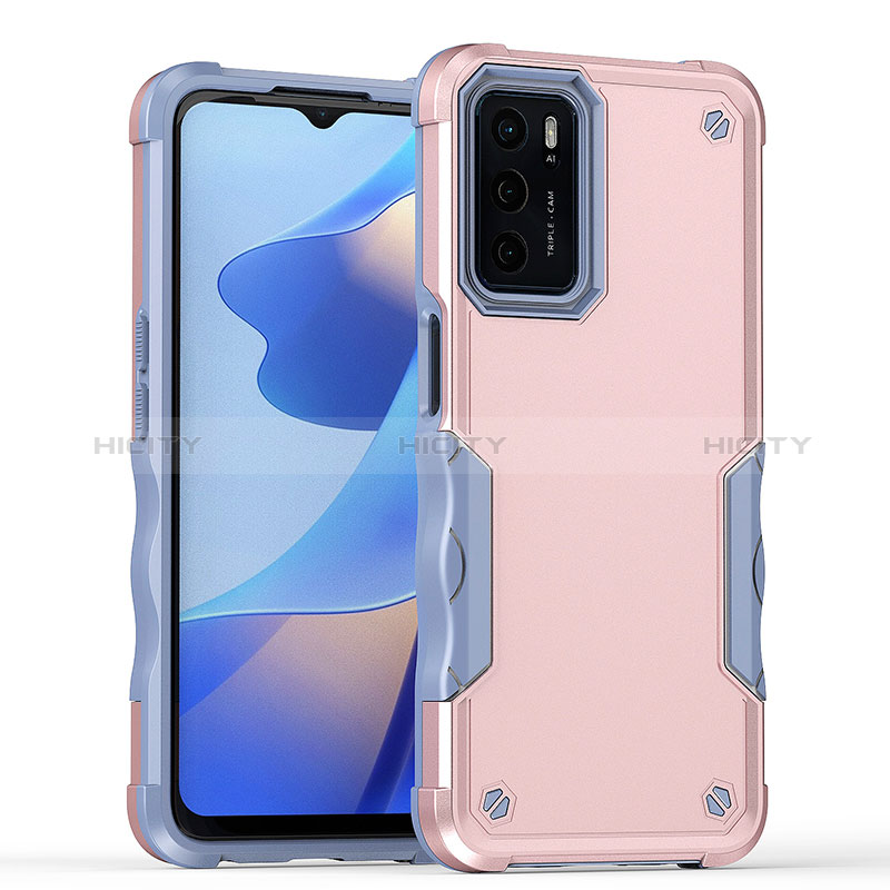 Silikon Hülle Handyhülle und Kunststoff Schutzhülle Hartschalen Tasche QW1 für Oppo A16 groß