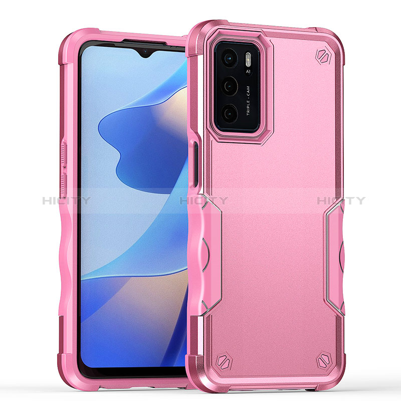 Silikon Hülle Handyhülle und Kunststoff Schutzhülle Hartschalen Tasche QW1 für Oppo A16 groß