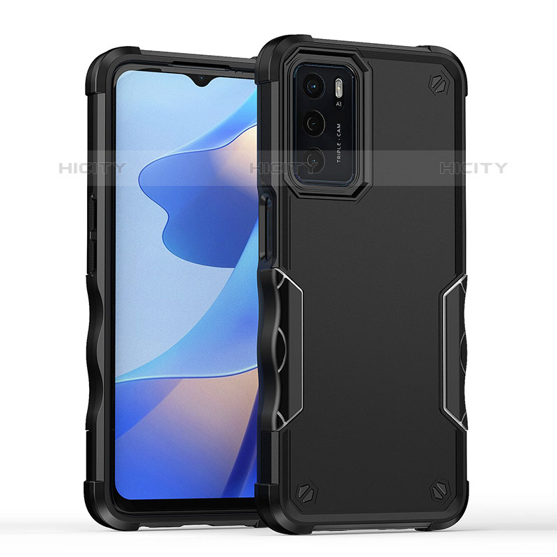 Silikon Hülle Handyhülle und Kunststoff Schutzhülle Hartschalen Tasche QW1 für Oppo A16s groß