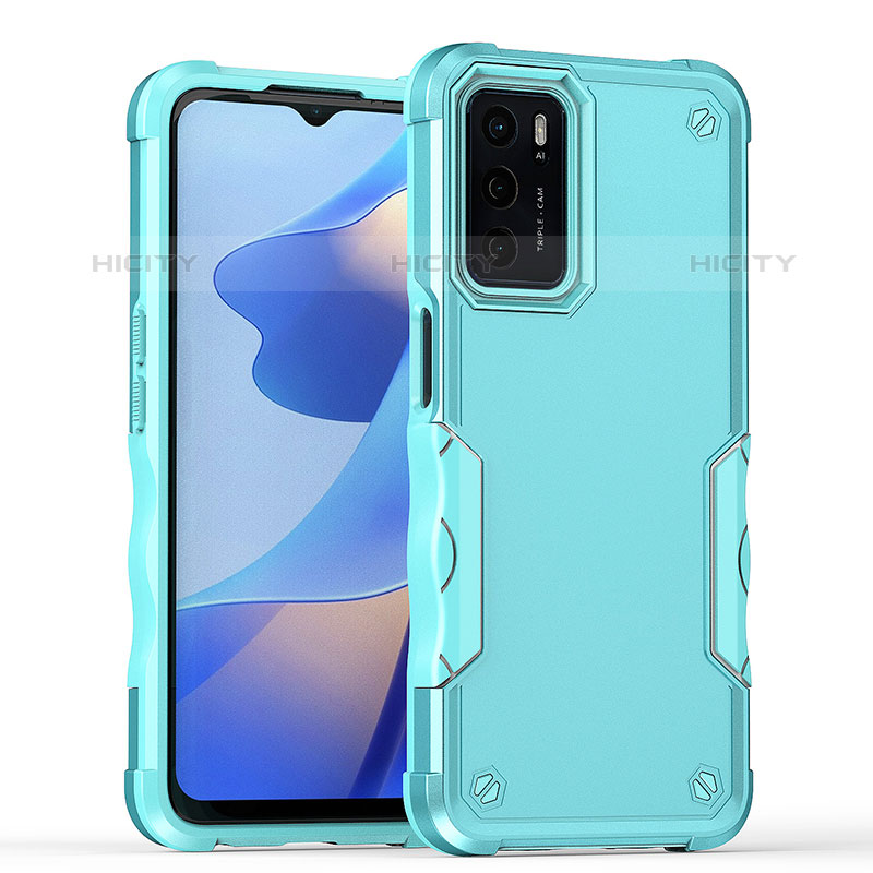 Silikon Hülle Handyhülle und Kunststoff Schutzhülle Hartschalen Tasche QW1 für Oppo A16s